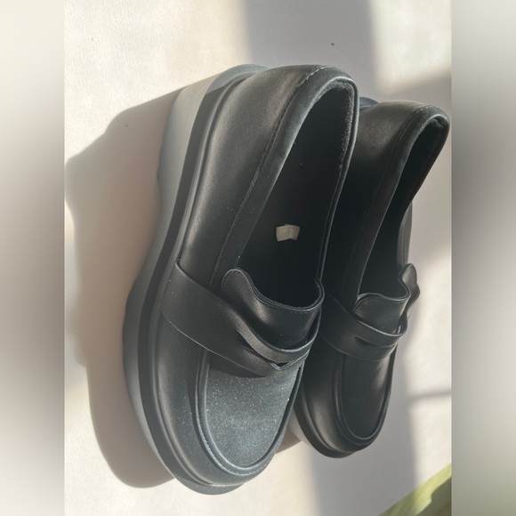 Wild Fable Black Platform Loafers Sz 8.5 - Picture 5 of 6